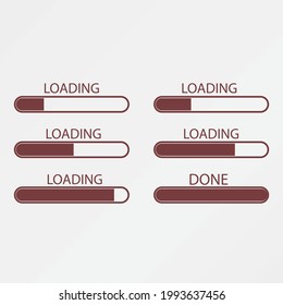 Loading vector icon illustration sign