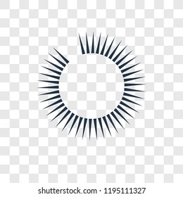 Loading vector icon isolated on transparent background, Loading transparency logo concept