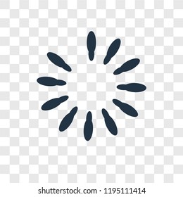 Loading vector icon isolated on transparent background, Loading transparency logo concept