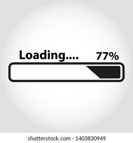 Loading vector icon.  mobile concept and web design. Downloading symbol logo illustration.