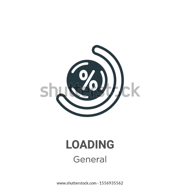 Loading vector icon on white background. Flat\
vector loading icon symbol sign from modern ui collection for\
mobile concept and web apps\
design.