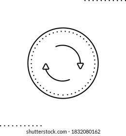 loading vector icon in outline