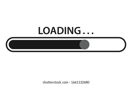 Loading vector icon. Loading style sign for mobile concept and web design