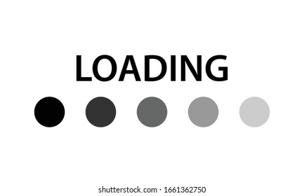 Loading vector icon. Loading style sign for mobile concept and web design
