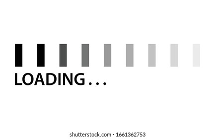 Loading vector icon. Loading style sign for mobile concept and web design