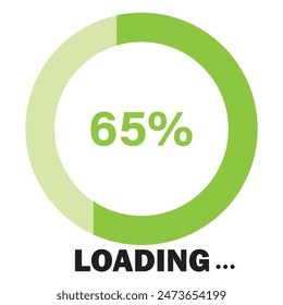 Loading vector icon. Template Loading Icon Vector. Loading icon on white background. vector illustration.