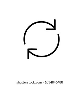 Loading vector icon.Repeat symbol. Reminder symbol. Modern illustration for web and mobile apps design