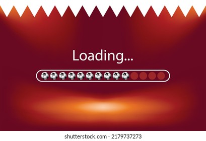 loading vector illustration design, ball illustration for flyers, banners, posters, covers and others