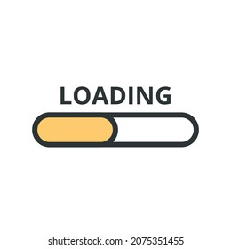 loading vector on white background