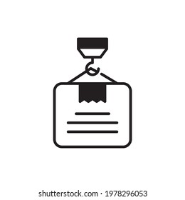 Loading vector Solid icon style illustration. EPS 10 File