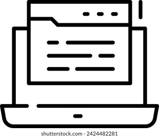 Loading web builder tool vector outline design, Web design and Development symbol, user interface graphic sign, website builder stock illustration, Installing web browser or Software Program concept