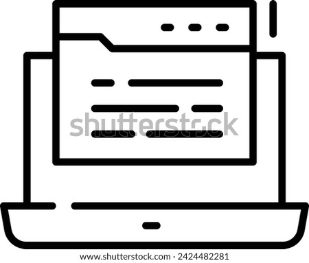 Loading web builder tool vector outline design, Web design and Development symbol, user interface graphic sign, website builder stock illustration, Installing web browser or Software Program concept