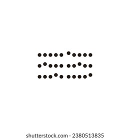 Loadings, pieces, circles geometric symbol simple logo vector