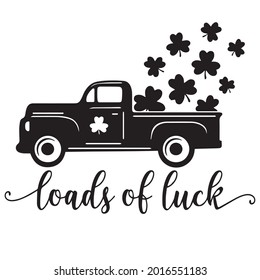 loads of luck logo inspirational positive quotes, motivational, typography, lettering design