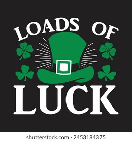 Loads of luck St Patrick's day design