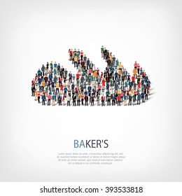 loaf baker people vector