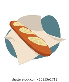 loaf of bread. baguette bread.