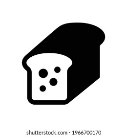 Loaf bread breakfast morning icon.