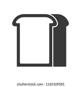 loaf of bread, food and beverage set, glyph design icon