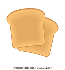 loaf of bread food icon isolated