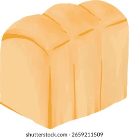uma ilustração de pão desenhado à mão