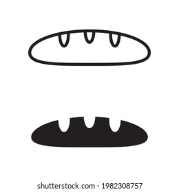 Loaf bread icon for apps and web sites