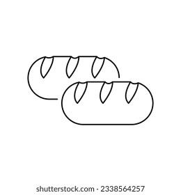 Loaf of bread icon design. isolated on white background. vector illustration