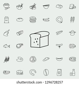 loaf of bread icon. Food icons universal set for web and mobile