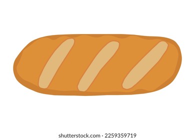 Loaf of bread icon. Vector illustration.