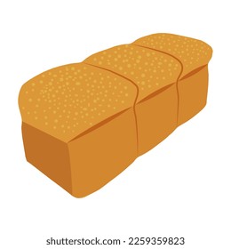 Loaf of bread icon. Vector illustration.