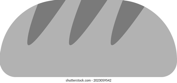 Pan de pan, ilustración, vector sobre fondo blanco.