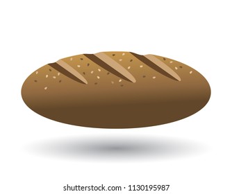 loaf of bread with sesame 