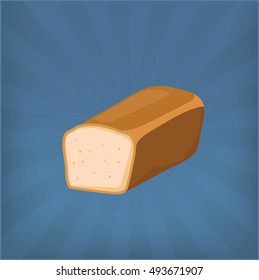 Loaf of Bread in Shine style background