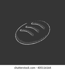 Pan. Dibujado en un icono de tiza.