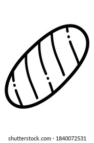 Loaf Flat Icon Isolated On White Background