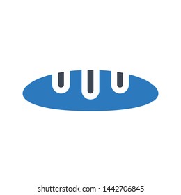 loaf glyph color vector icon
