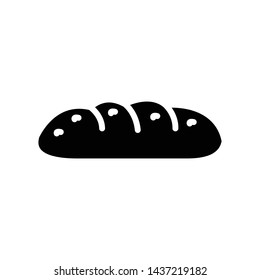 loaf glyph flat vector icon