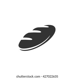 Loaf icon isolated on a white background. Bread logo silhouette design template. Simple symbol concept in flat style. Abstract sign, pictogram for web, mobile and infographics - stock vector