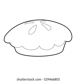 Loaf icon. Outline illustration of loaf vector icon for web