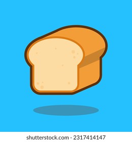 Loaf Illustration Vector Design, bakery Icon Suitable For Template, Poster, Social Media and Others.