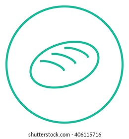 Icono de línea de hoja.