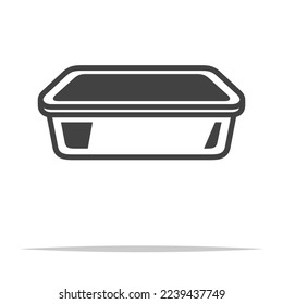 Loaf-Pfanne-Symbol, transparenter Vektorgrafik einzeln
