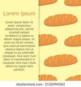loaf. Seamless pattern for texture, textiles, packaging, and simple backgrounds. Flat style.