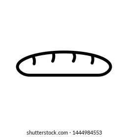 loaf thin line vector icon