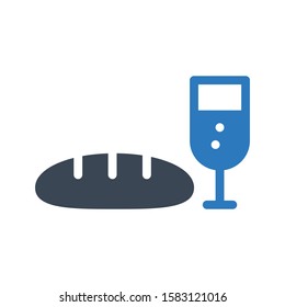 loaf vector glyph color icon 