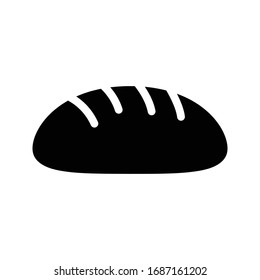 loaf vector glyph flat icon 