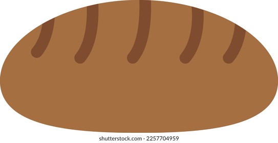 loaf Vector illustration on a transparent background. Premium quality symmbols. Line Color vector icons for concept and graphic design. 
