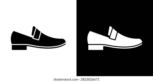 Loafer icon minimal art kit. EPS10.