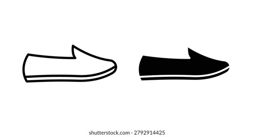 Loafer icon set illustration. icon designs