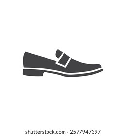 Loafer icon Simple thin line flat symbol